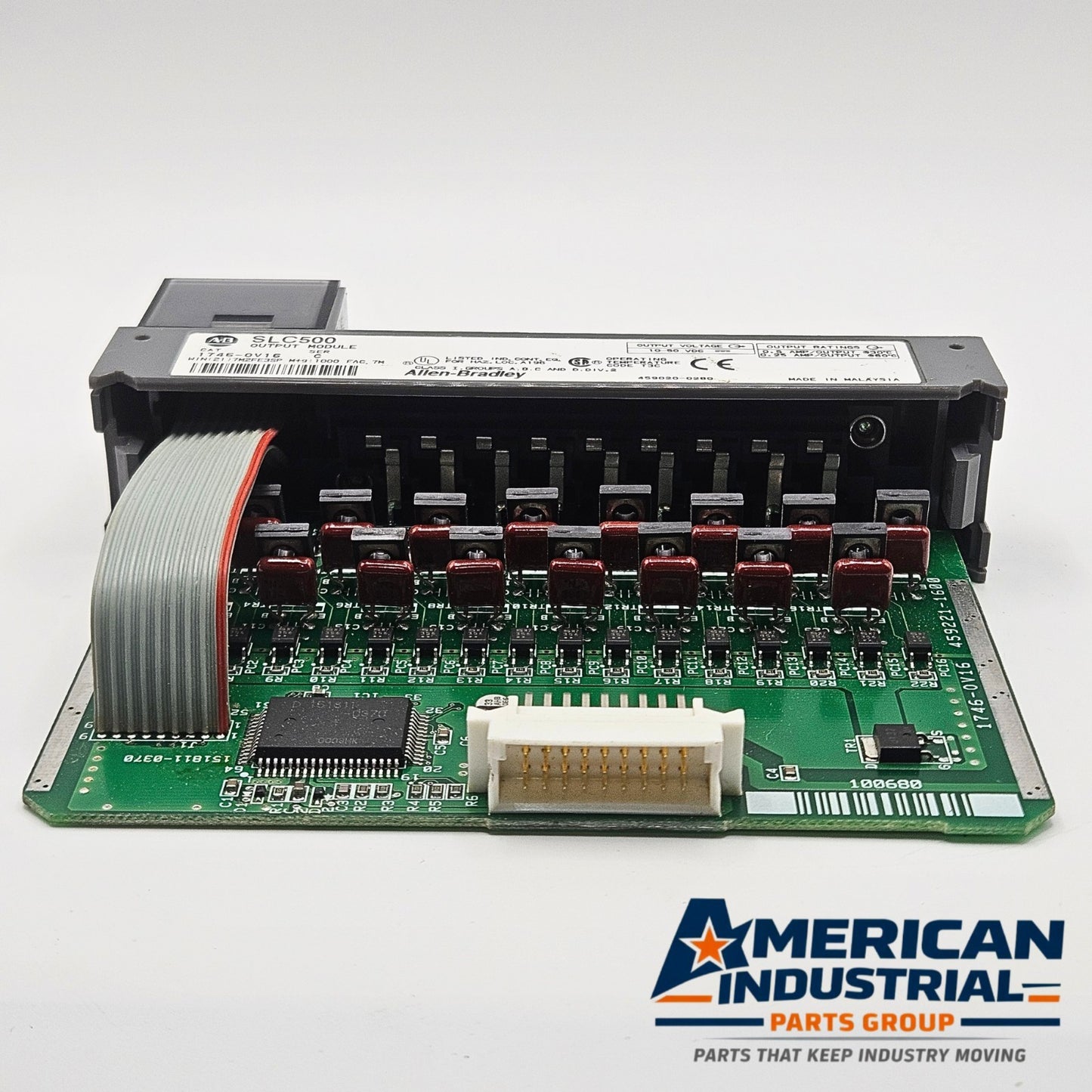 Allen-Bradley 1746-OV16 Series C SLC 500 16-point DC output module for PLC automation systems and control panels