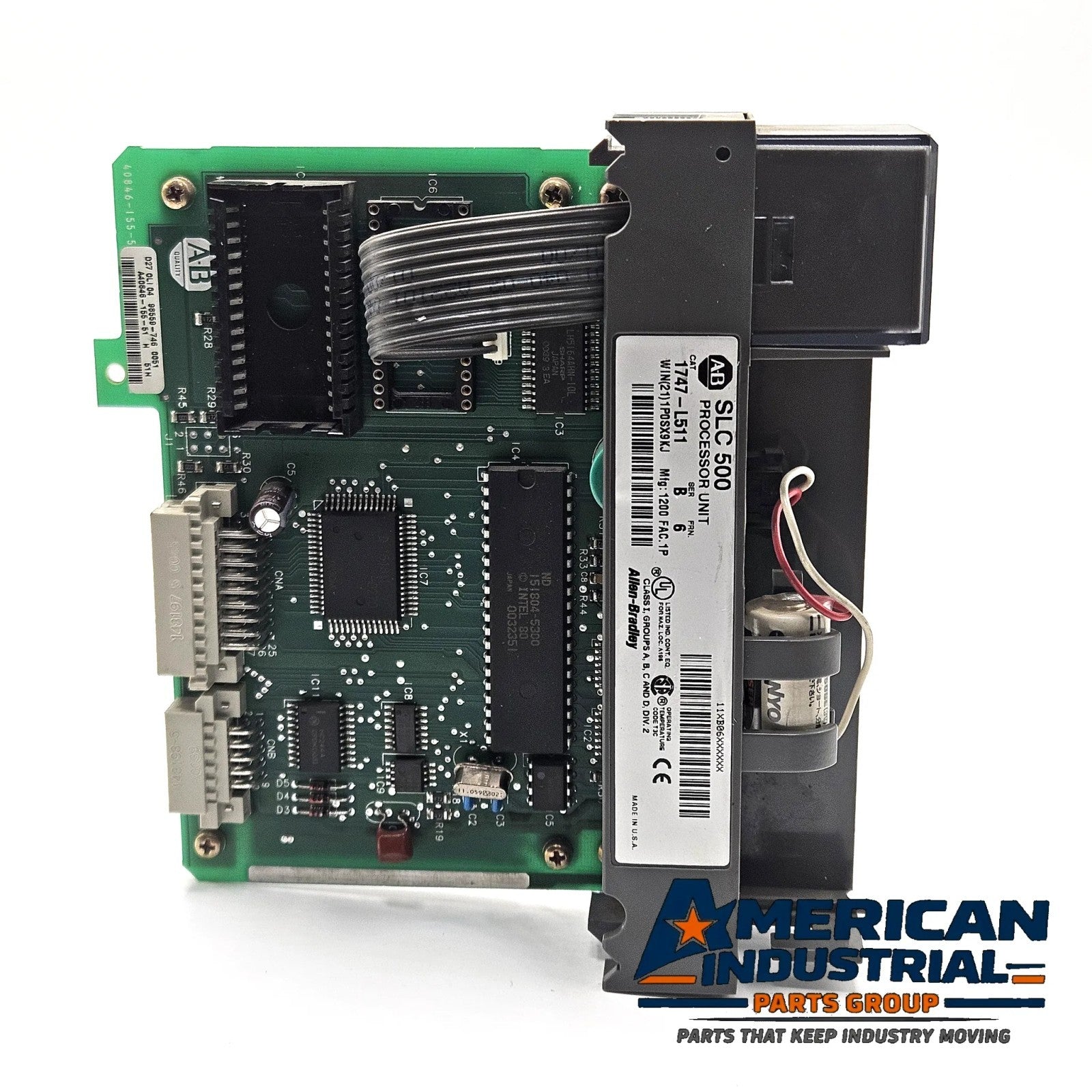 Allen-Bradley 1747-L511 Series B FRN 6 SLC 500 SLC 5/01 CPU processor 1K memory DH-485 for industrial PLC control