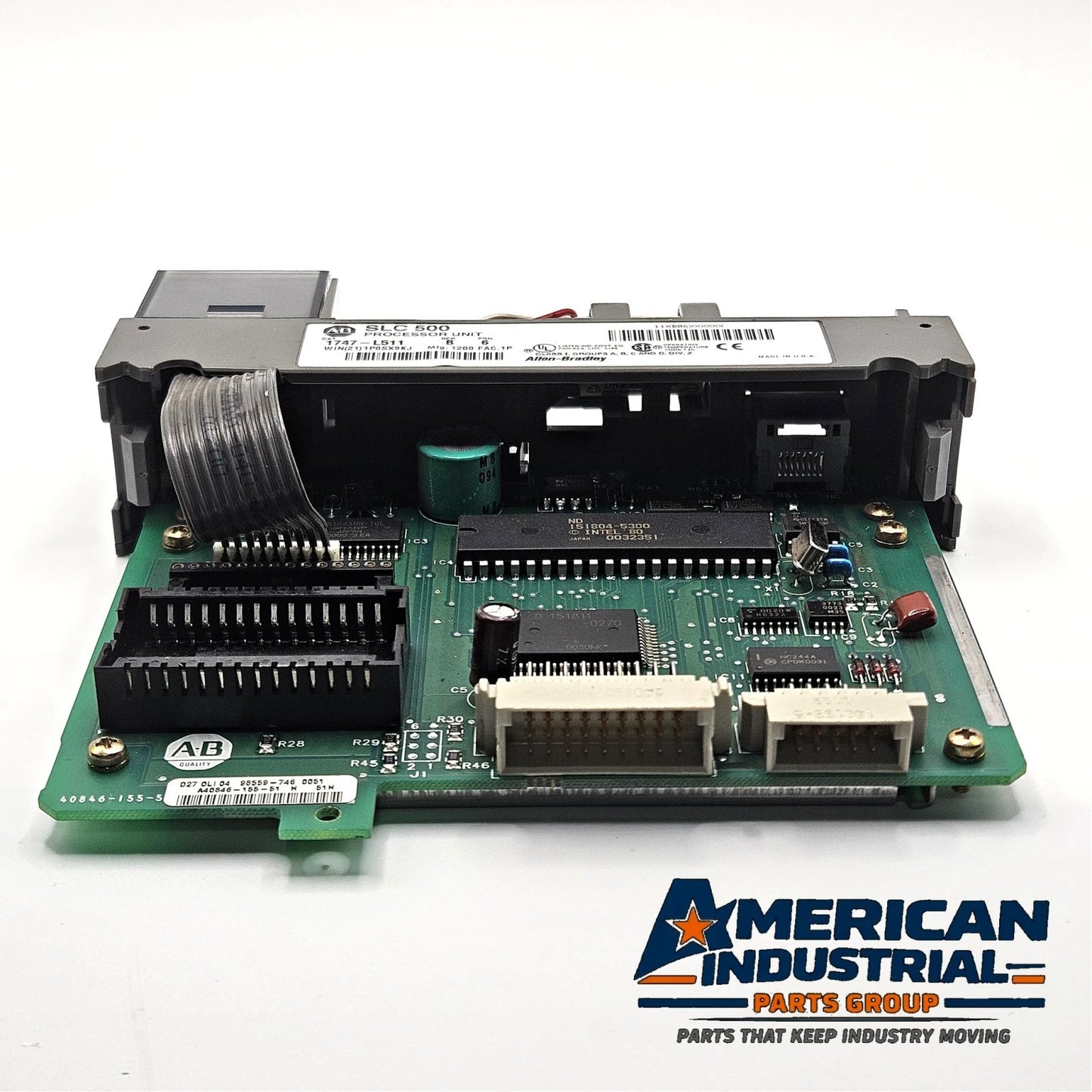 Allen-Bradley 1747-L511 Series B FRN 6 SLC 500 SLC 5/01 CPU processor 1K memory DH-485 for industrial PLC control