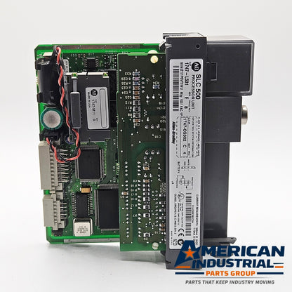 Allen-Bradley 1747-L531 SLC 500 PLC CPU with 1747-M11 memory module for industrial automation systems and MRO replacement stock