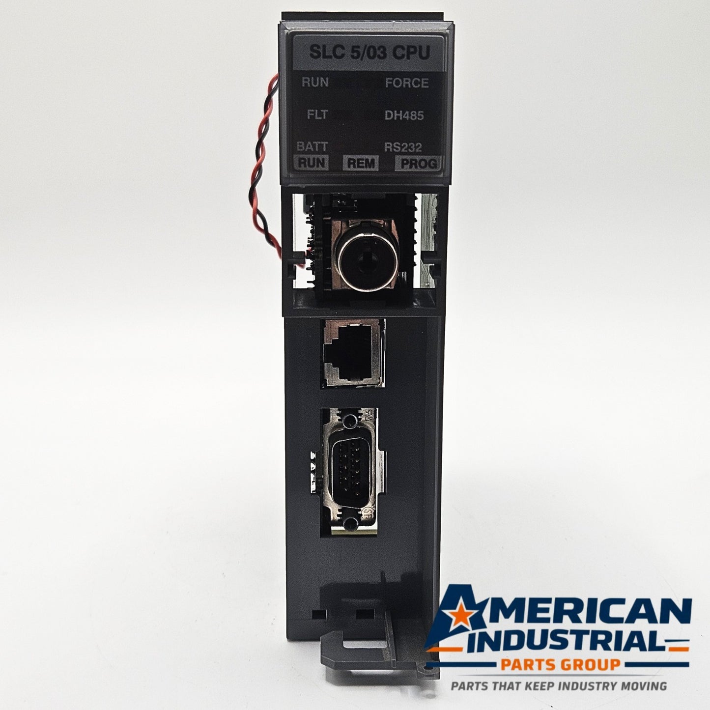 Allen-Bradley 1747-L531 SLC 500 PLC CPU with 1747-M11 memory module for industrial automation systems and MRO replacement stock