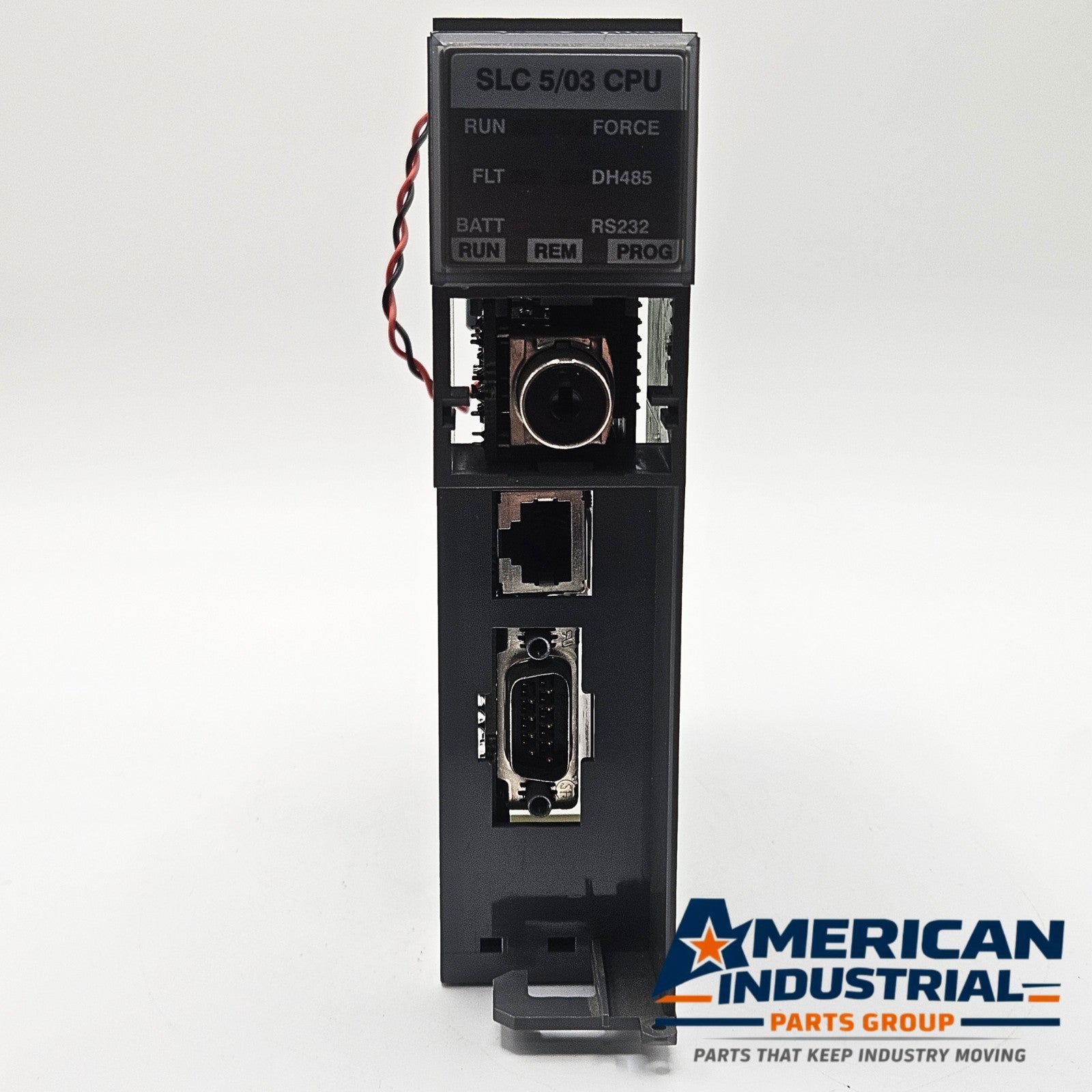 Allen-Bradley 1747-L531 SLC 500 PLC CPU with 1747-M11 memory module for industrial automation systems and MRO replacement stock