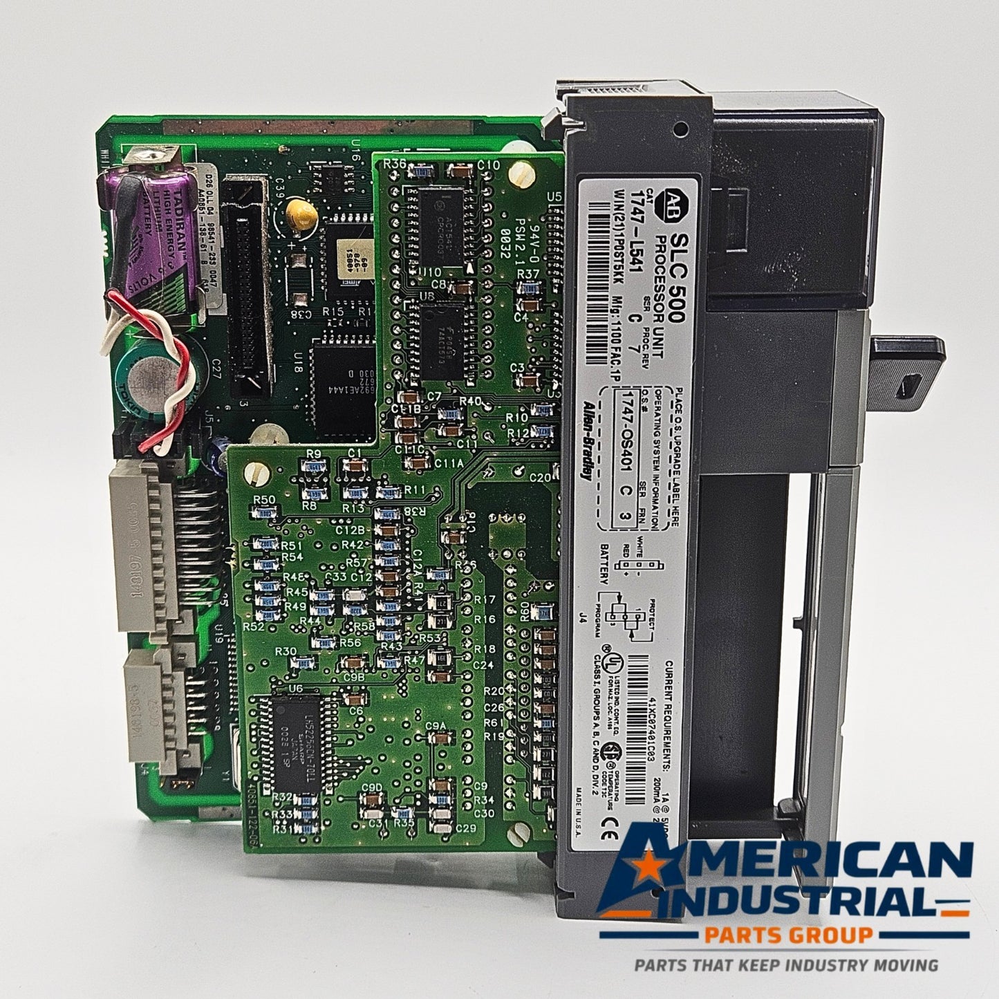 Allen-Bradley 1747-L541 Series C SLC 5/04 PLC CPU 16K DH+ RS232 for industrial automation systems and MRO replacement stock