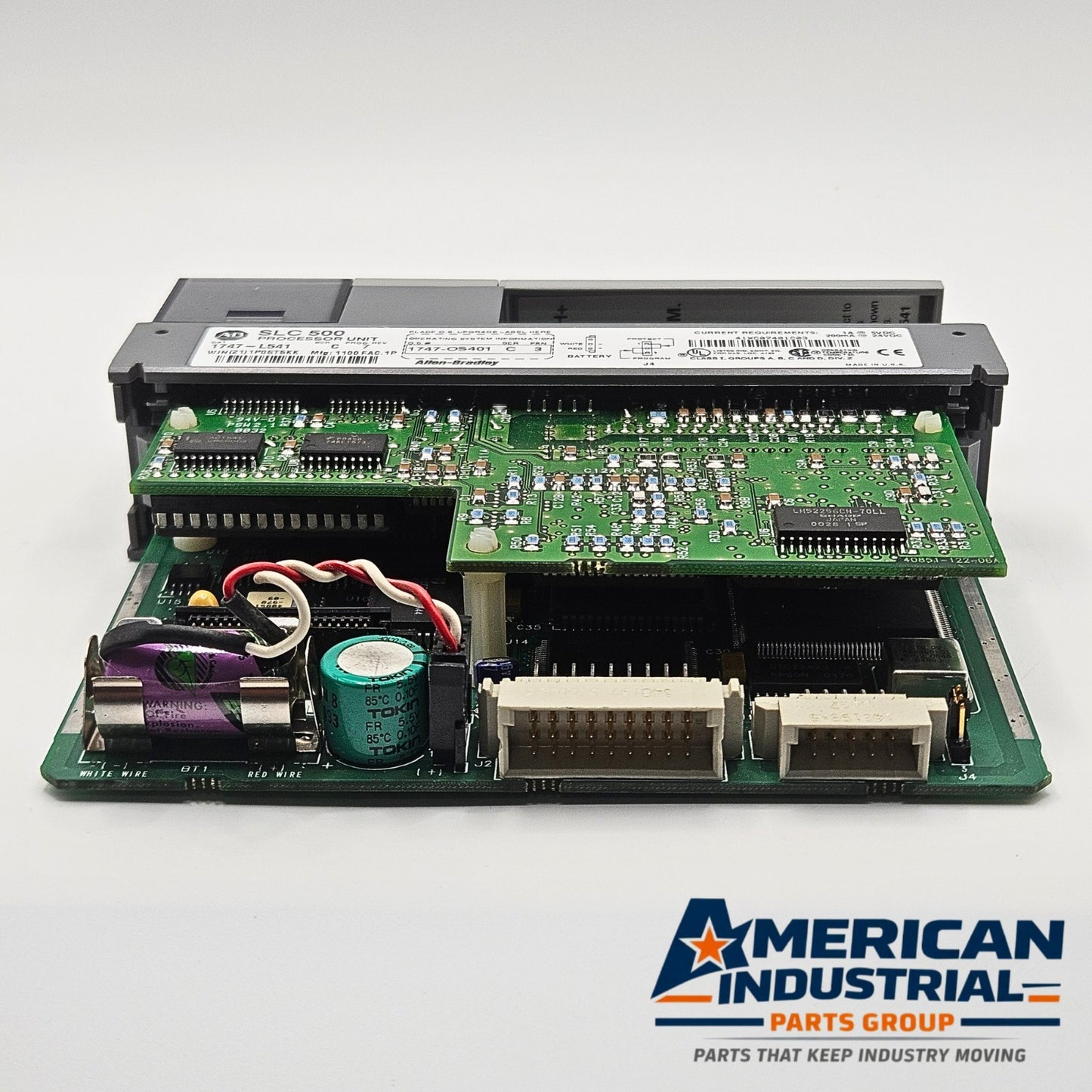 Allen-Bradley 1747-L541 Series C SLC 5/04 PLC CPU 16K DH+ RS232 for industrial automation systems and MRO replacement stock