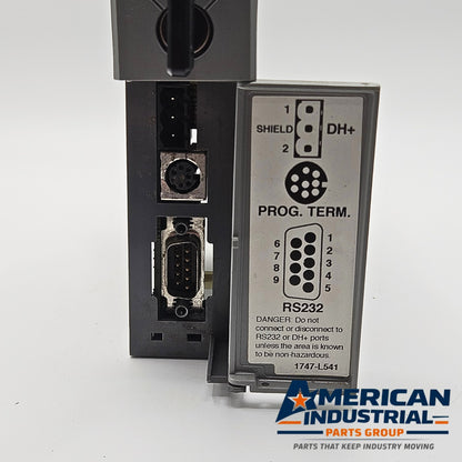 Allen-Bradley 1747-L541 Series C SLC 5/04 PLC CPU 16K DH+ RS232 for industrial automation systems and MRO replacement stock