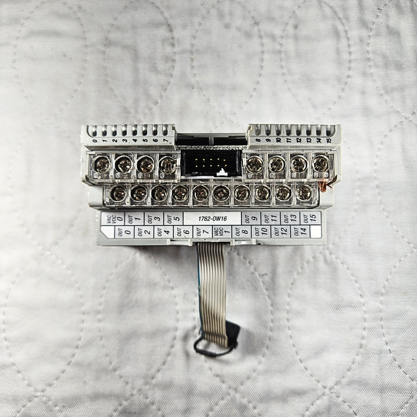 Allen-Bradley 1762-OW16 Digital Output Module industrial automation/MRO PLC output module component. American Industrial Parts Group.