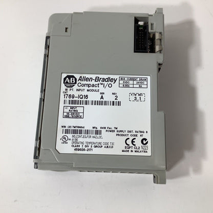 Allen-Bradley 1769-IQ16 Series A Compact I/O 16-point 24VDC sinking sourcing input module for CompactLogix PLC systems
