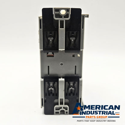 Allen-Bradley 1769-OA16 Compact I/O AC output module side view, industrial automation MRO PLC rack component. American Industrial Parts Group.