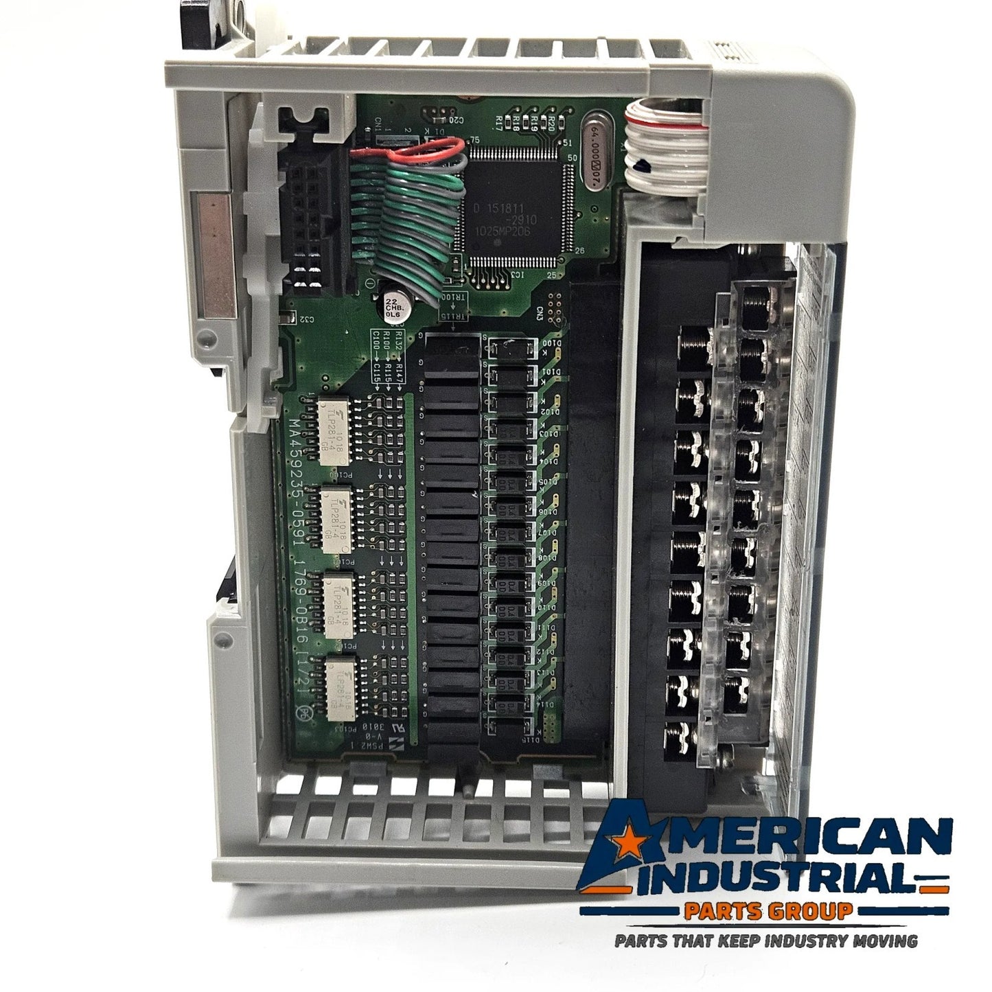 Allen-Bradley 1769-OB16 Series B Compact I/O 16-point 24VDC sourcing output module for CompactLogix PLC systems