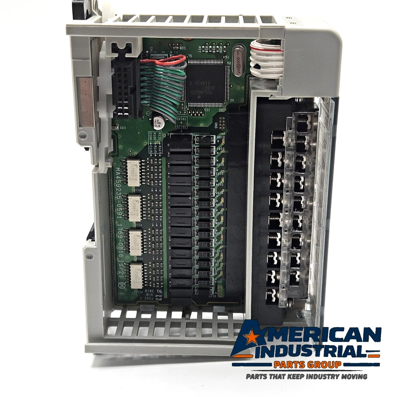 Allen-Bradley 1769-OB16 Series B Compact I/O 16-point 24VDC sourcing output module for CompactLogix PLC systems