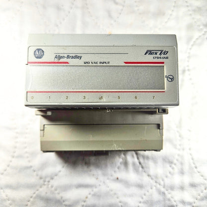 Allen-Bradley 1794-IA8 FLEX I/O 8-point 120VAC input module for PLC automation systems and control panels