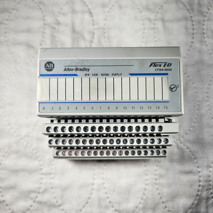 Allen-Bradley 1794-IB16 input module for industrial automation and MRO PLC I/O applications. American Industrial Parts Group.