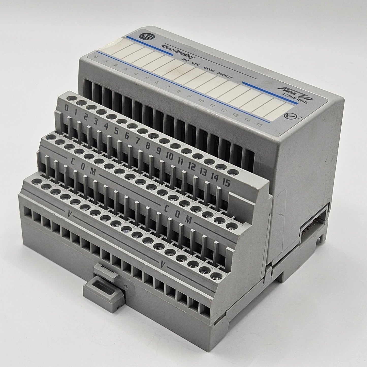 Allen-Bradley 1794-IB16 input module for industrial automation and MRO PLC I/O applications. American Industrial Parts Group.