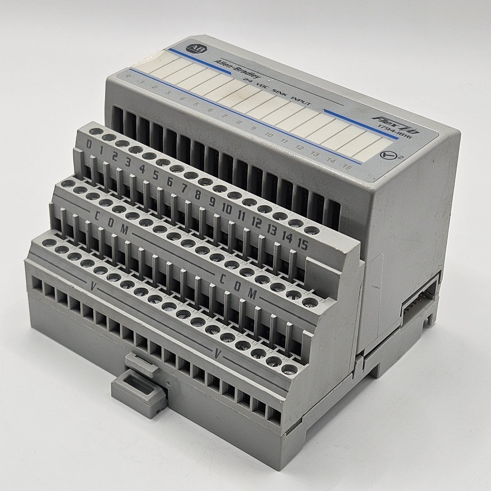 Allen-Bradley 1794-IB16 input module for industrial automation and MRO PLC I/O applications. American Industrial Parts Group.