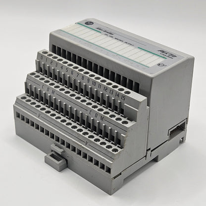 Allen-Bradley 1794-OB16 output module for industrial automation and MRO PLC I/O applications. American Industrial Parts Group.