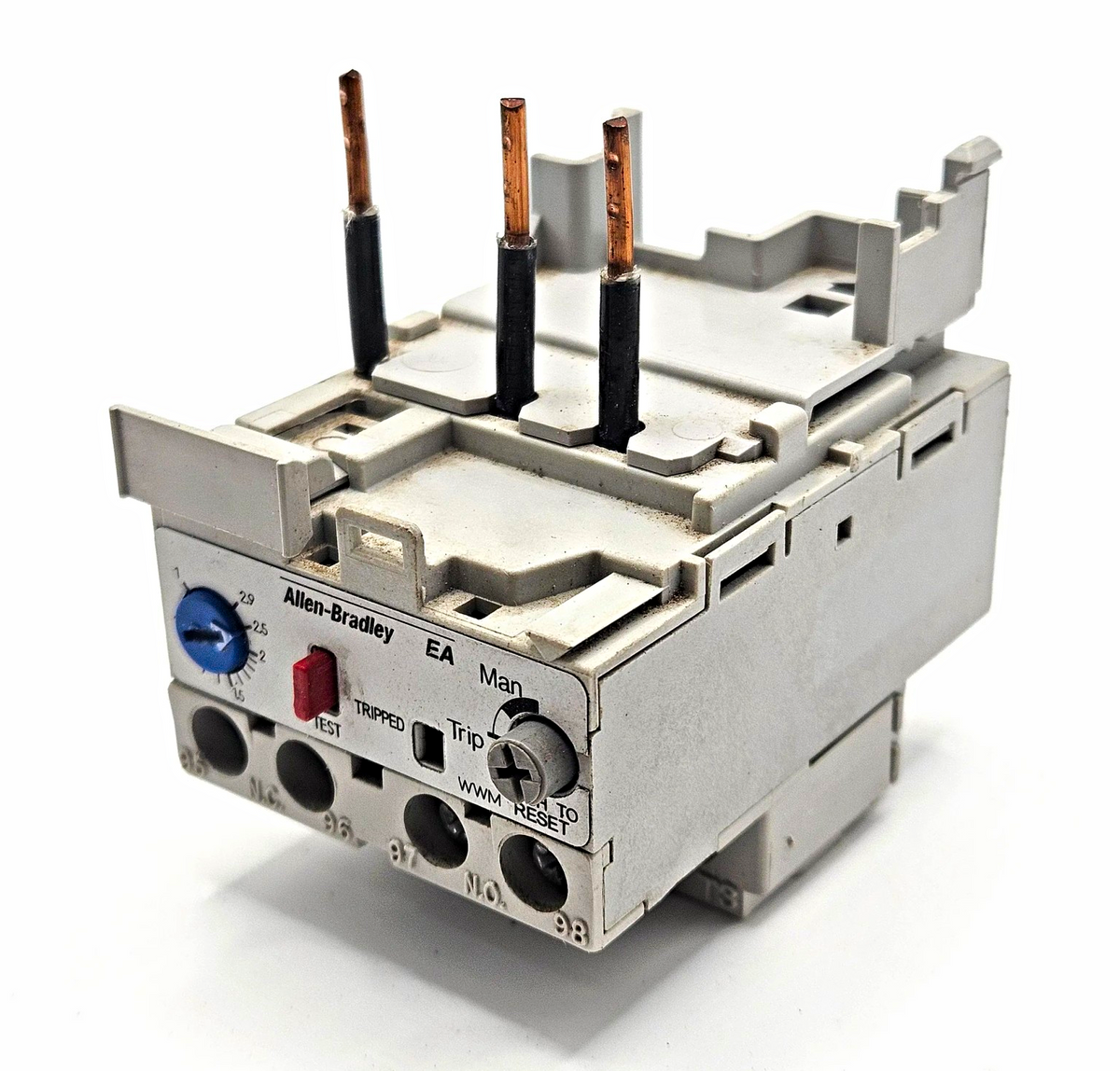 Allen-Bradley 193-EA1DB Series B electronic overload relay 1.0-2.9A Class 10 for motor control panels and MRO replacement
