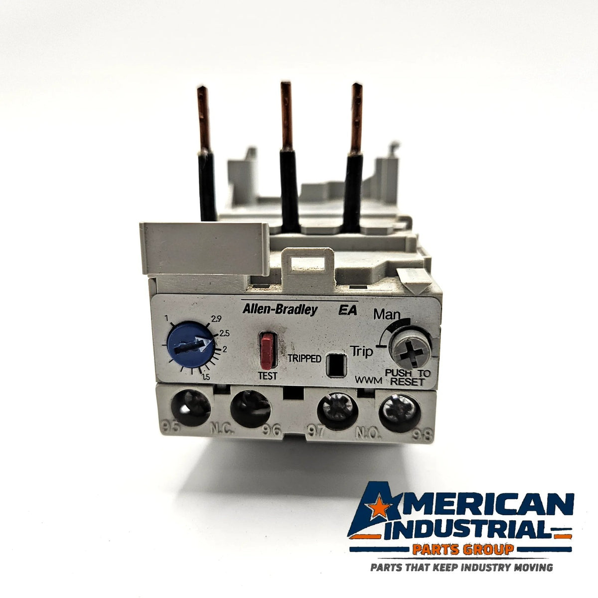 Allen-Bradley 193-EA1DB Series B electronic overload relay 1.0-2.9A Class 10 for motor control panels and MRO replacement