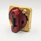 Allen-Bradley 194R-HS4E Series A 194R rotary disconnect switch operating handle red/yellow with defeater for industrial control panels