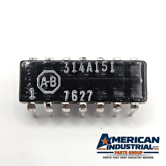 Allen-Bradley 314A151 150 ohm 2% thick-film resistor network 14-pin DIP for industrial circuit board repair and replacement