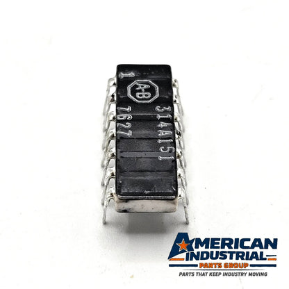 Allen-Bradley 314A151 150 ohm 2% thick-film resistor network 14-pin DIP for industrial circuit board repair and replacement