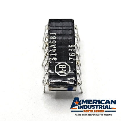 Allen-Bradley 314A681 680 ohm 2% thick-film resistor network 14-pin DIP for industrial circuit board repair and replacement