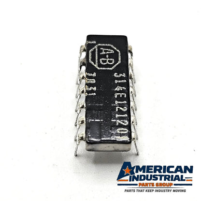 Allen-Bradley 314E121201 120/200 ohm cermet line termination network 14-pin ceramic DIP for TTL and ECL circuit repair