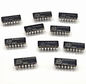 Lot of 10 Allen-Bradley 314E121201 120/200 ohm cermet line termination network 14-pin ceramic DIP for TTL and ECL circuit repair