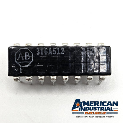 Allen-Bradley 316A512 5.1K ohm 2% bussed resistor network 16-pin DIP for industrial circuit board repair and replacement