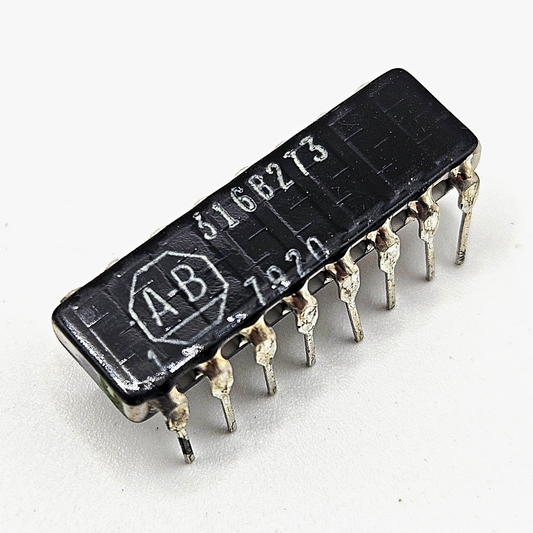 Allen-Bradley 316B273 27K ohm bussed fixed-film resistor network 16-pin ceramic DIP for circuit board and electronic equipment repair