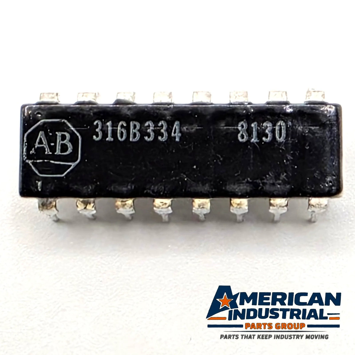 Allen-Bradley 316B334 330K ohm isolated resistor network DIP-16 from American Industrial Parts Group