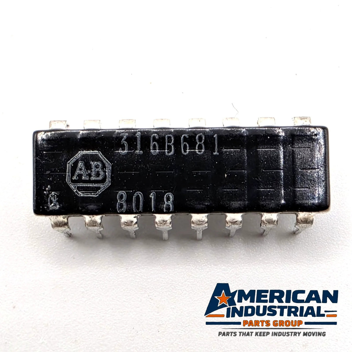 Allen-Bradley 316B681 680 ohm isolated resistor network DIP-16 from American Industrial Parts Group