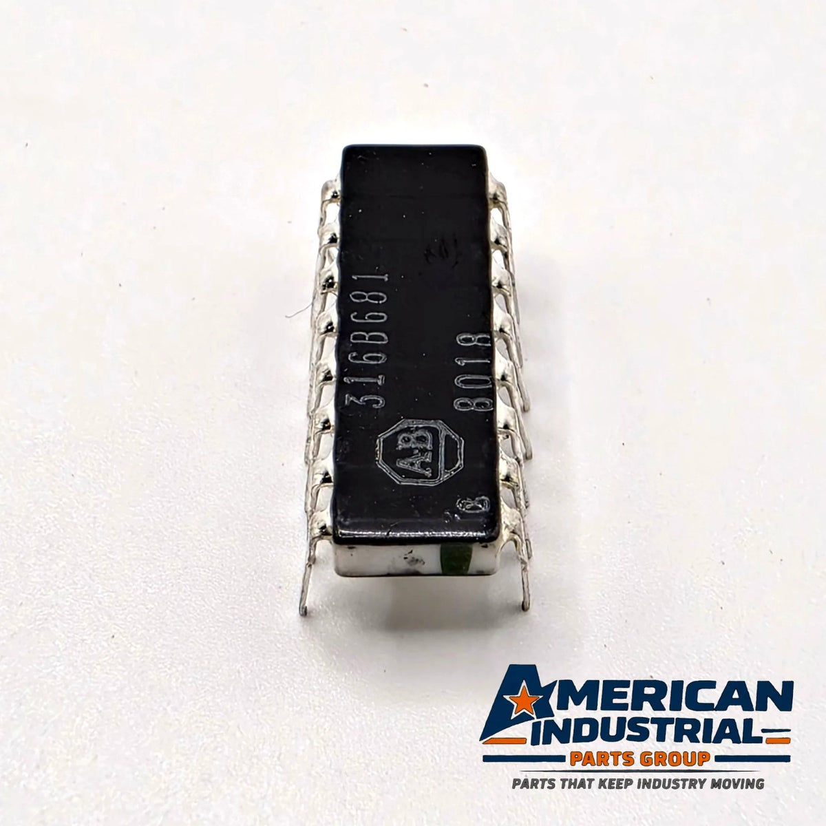 Allen-Bradley 316B681 680 ohm isolated resistor network DIP-16 from American Industrial Parts Group