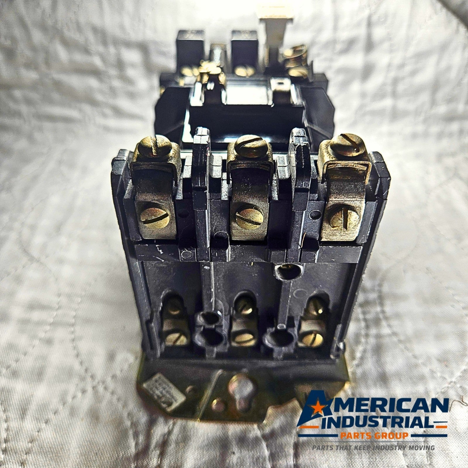 Allen-Bradley 509-A0D industrial motor starter for surplus spare parts. American Industrial Parts Group.