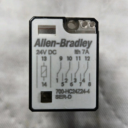 Allen-Bradley 700-HC24Z24-4 relay 24VDC 7A 4PDT plug-in for industrial control panels and automation systems
