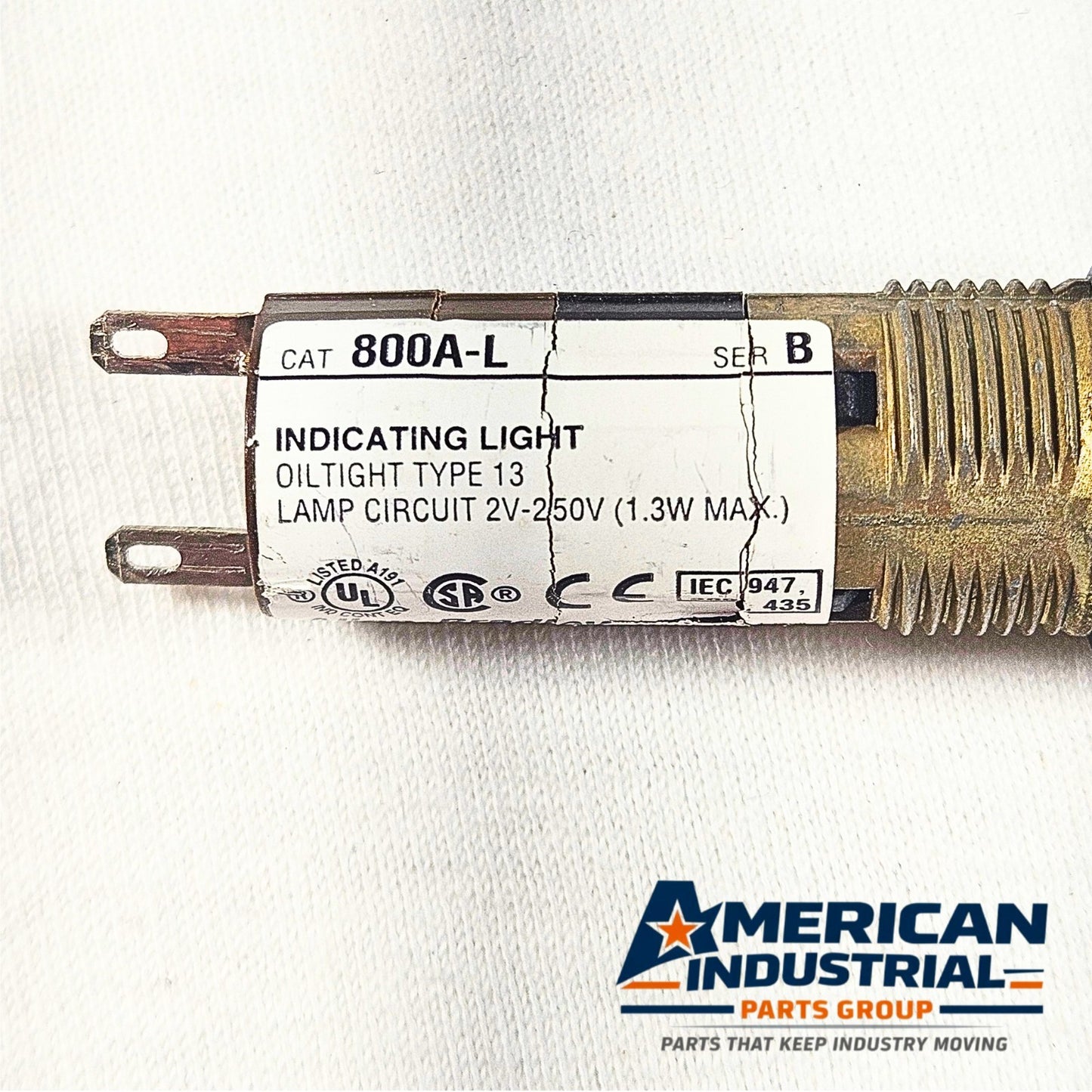 Allen-Bradley 800A-L indicating light panel indicator for industrial control panels and automation systems