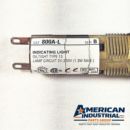 Allen-Bradley 800A-L indicating light panel indicator for industrial control panels and automation systems