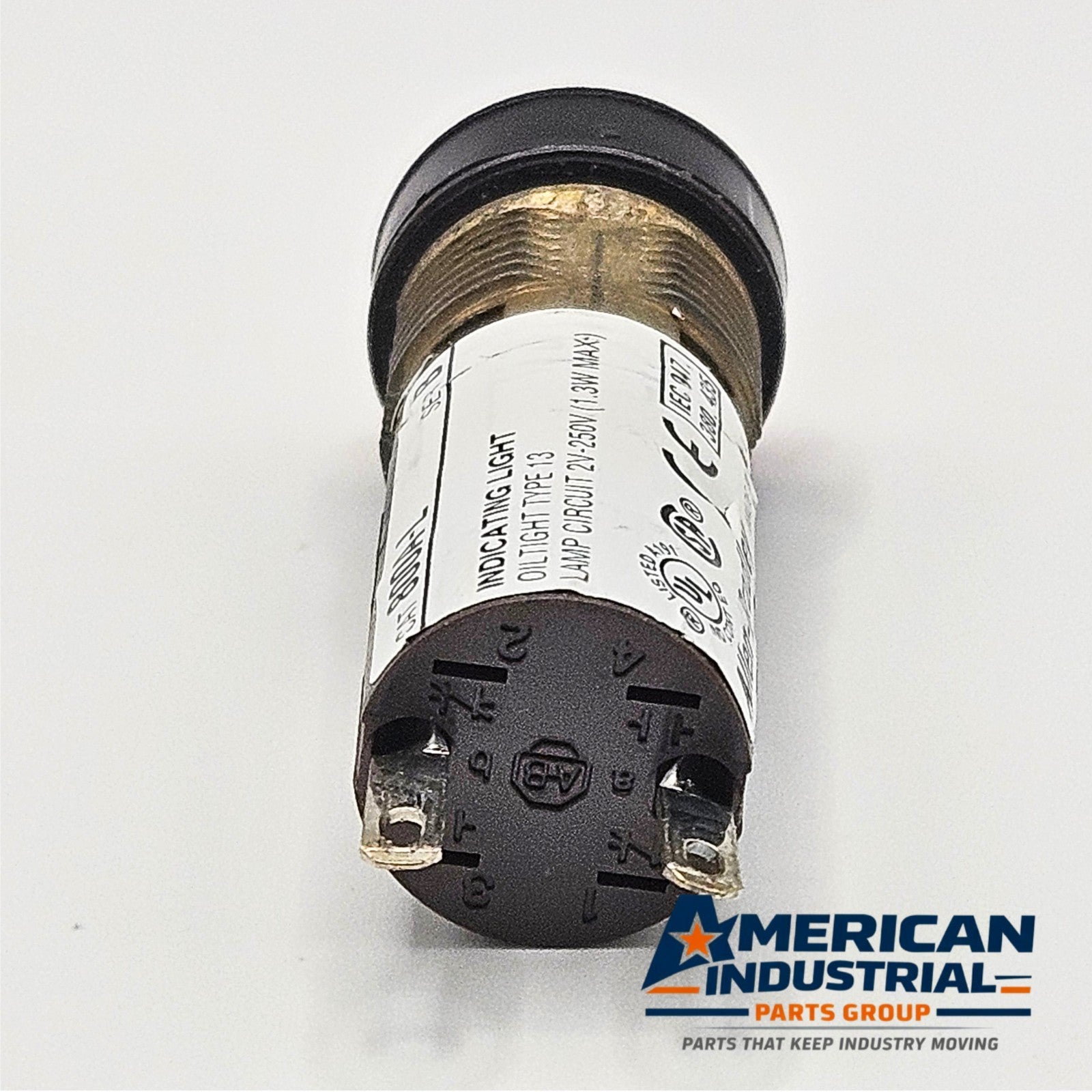 Allen-Bradley 800A-L Series B red pilot light 2V-250V for industrial control panels and automation systems