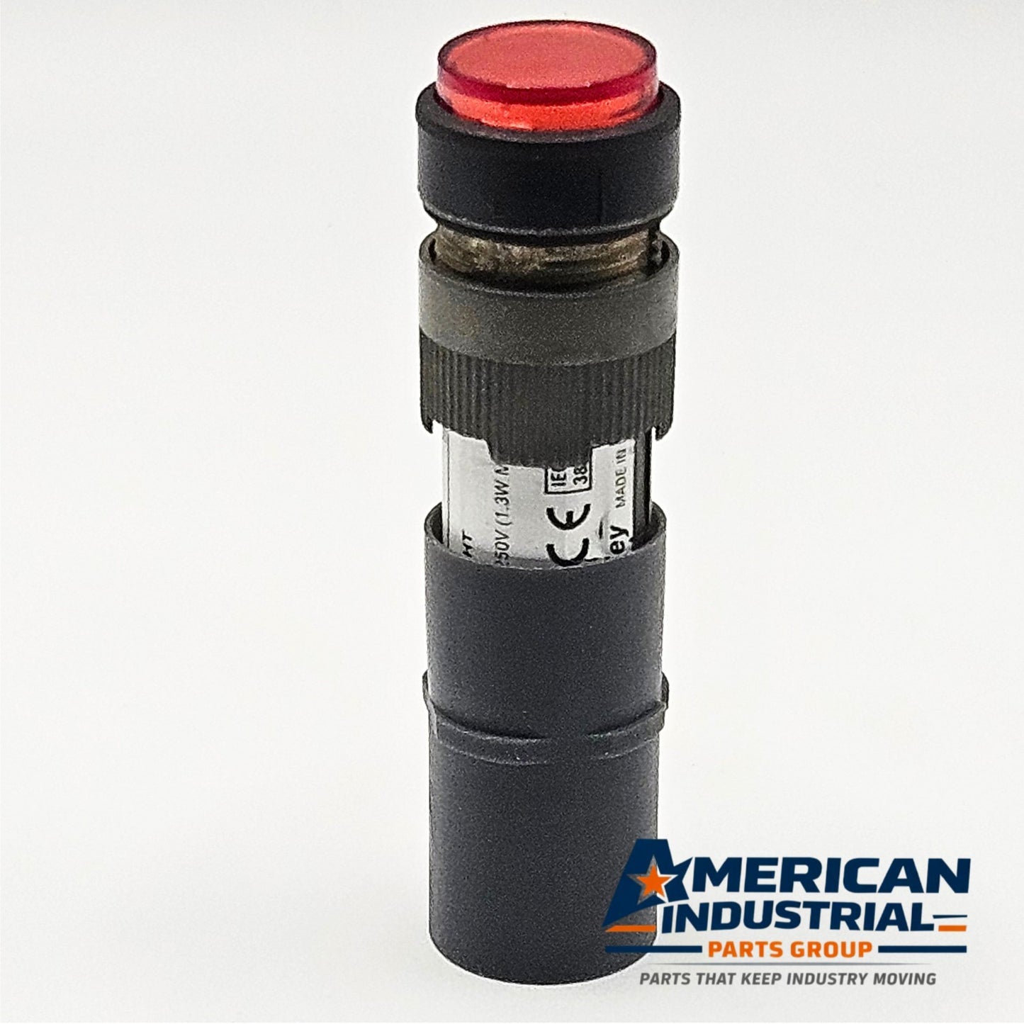 Allen-Bradley 800A-L Series B red pilot light 2V-250V for industrial control panels and automation systems