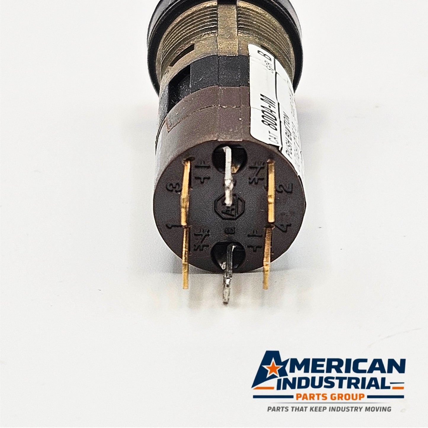 Allen-Bradley 800A-M Series B red illuminated push button switch 16mm for industrial control panels and motor control