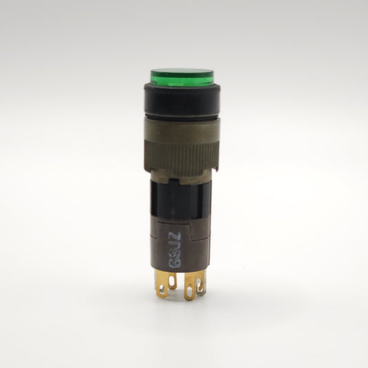 Allen-Bradley 800A-T Series B green maintained push button 30mm oil-tight for industrial control panels and motor control