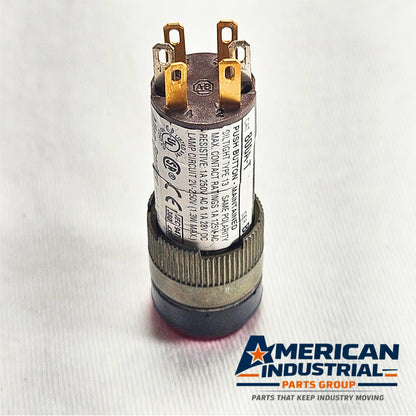 Allen-Bradley 800A-T Series B green maintained push button 30mm oil-tight for industrial control panels and motor control