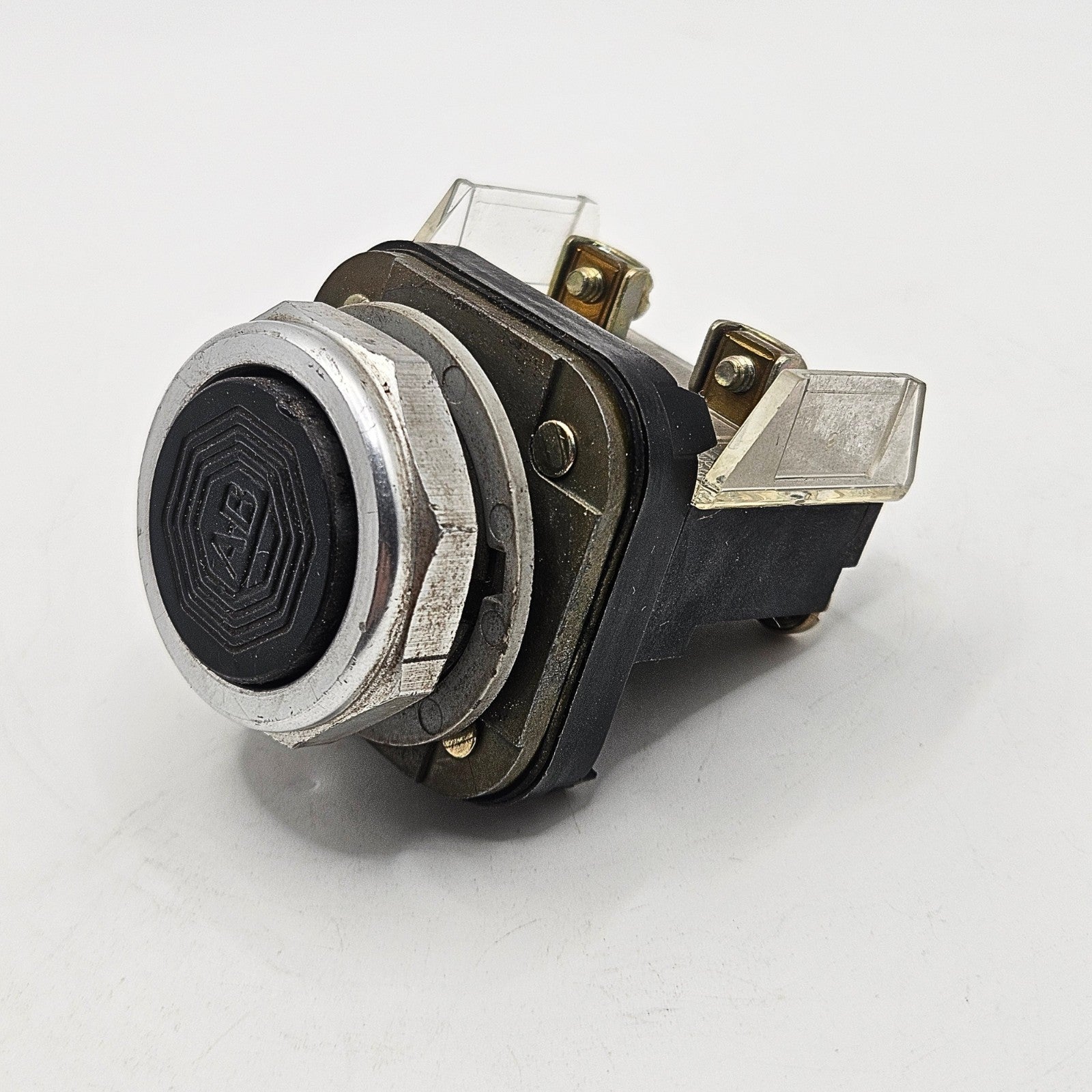 Allen-Bradley 800T-A Series T 30mm black flush momentary push button NEMA 4/13 for industrial control panels