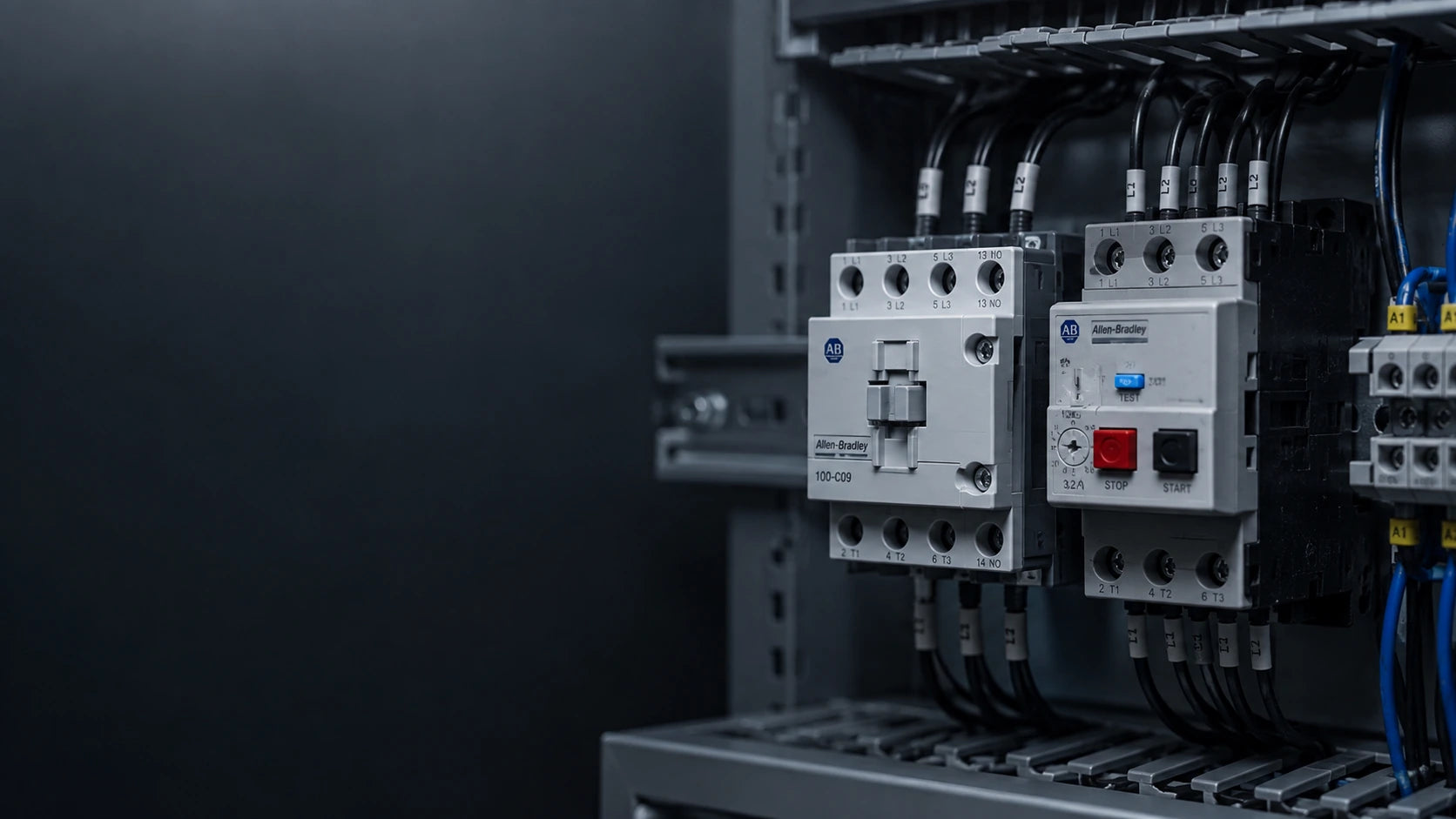 Allen-Bradley contactor and motor starter troubleshooting graphic — American Industrial Parts Group