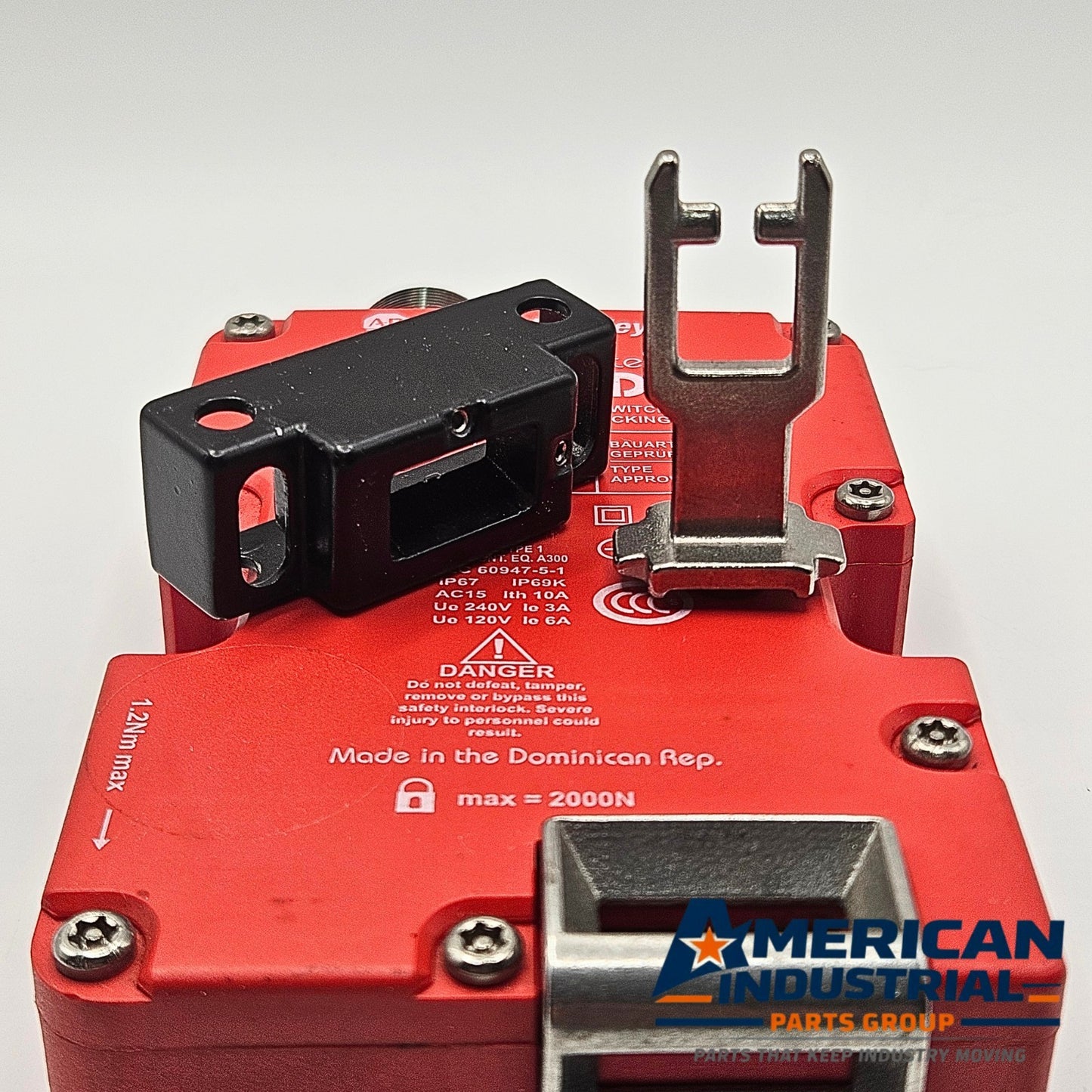 Allen-Bradley TLS2-GD2 Guardmaster safety interlock switch with guard locking actuator for machine safety systems