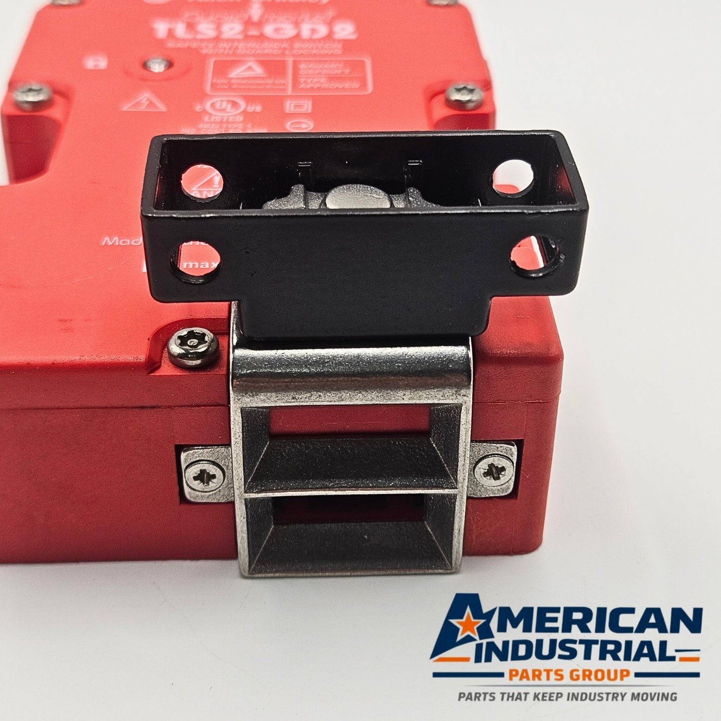 Allen-Bradley TLS2-GD2 Guardmaster safety interlock switch with guard locking actuator for machine safety systems