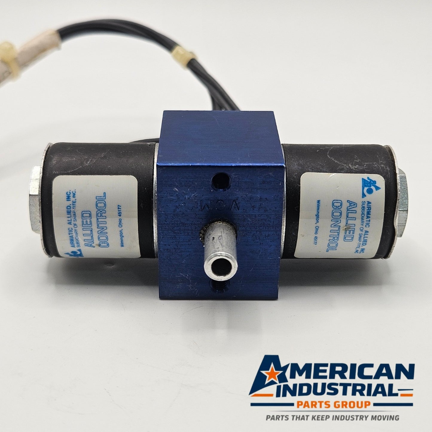 Allied Airmatic 24VDC solenoid valve for industrial automation and MRO applications. American Industrial Parts Group.
