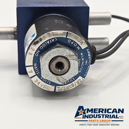 Allied Airmatic 24VDC solenoid valve for industrial automation and MRO applications. American Industrial Parts Group.