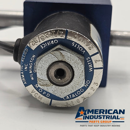 Allied Airmatic 24VDC solenoid valve for industrial automation and MRO applications. American Industrial Parts Group.