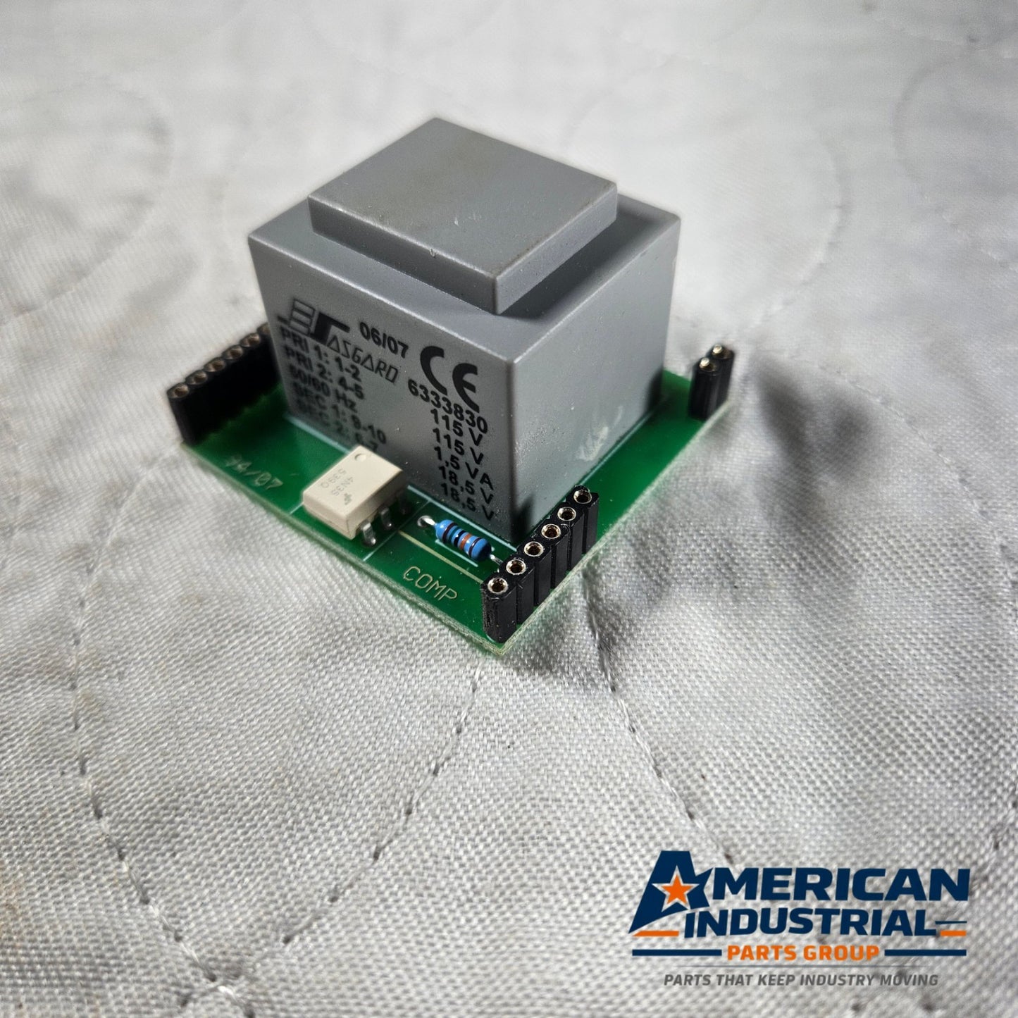 Asgard 6333830 transformer module PCB 115V 18.5V dual output for industrial control panels and automation systems