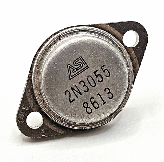 ASI 2N3055 NPN silicon power transistor TO-3 60V 15A 115W for power supply and audio amplifier repair